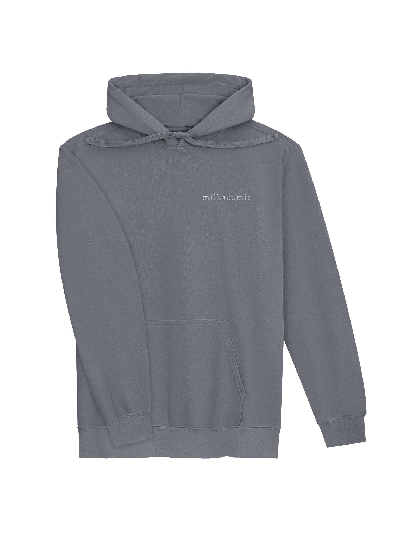 milkadamia hoodie - embroidered - Denim