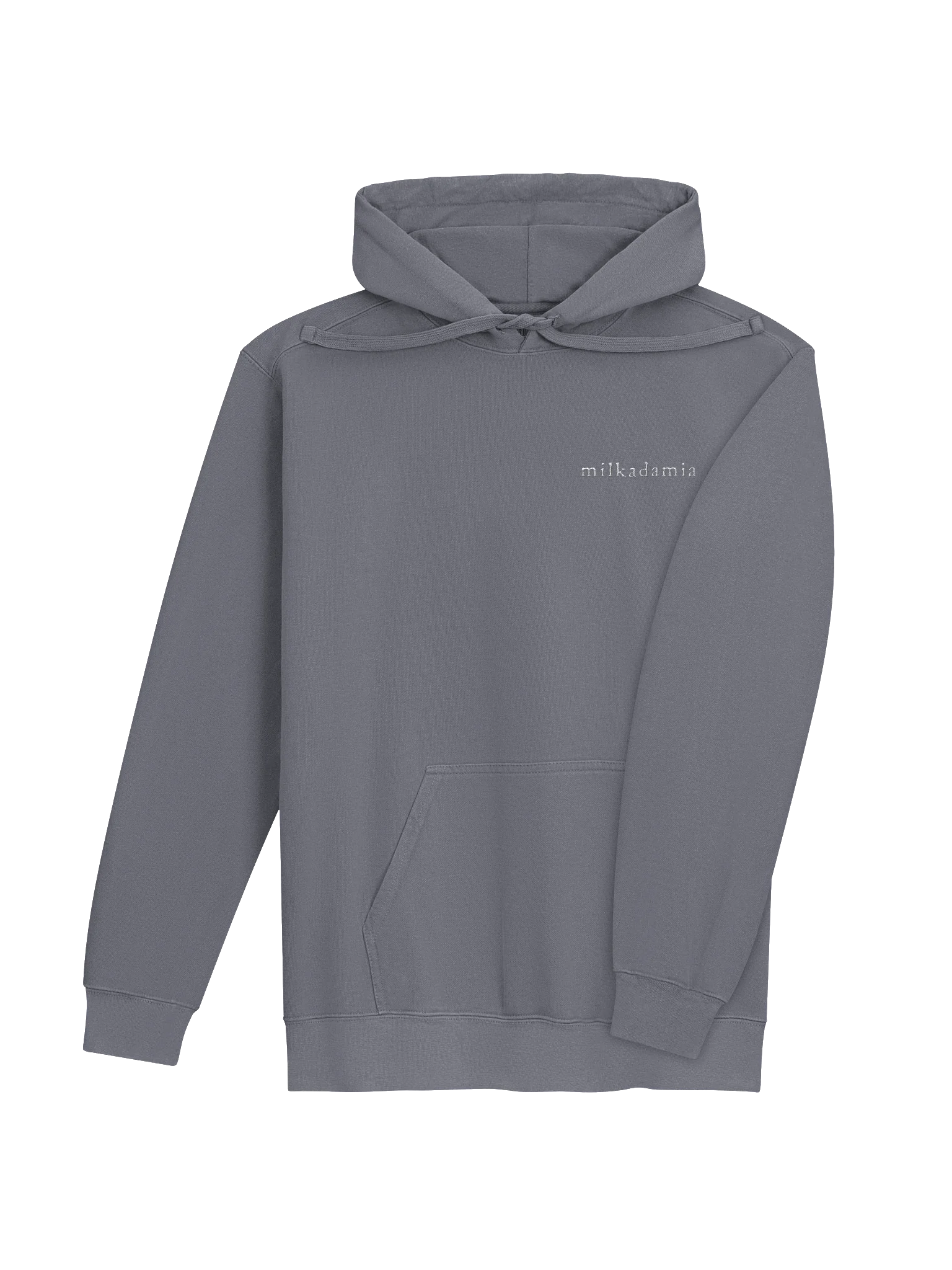 milkadamia hoodie - embroidered - Denim