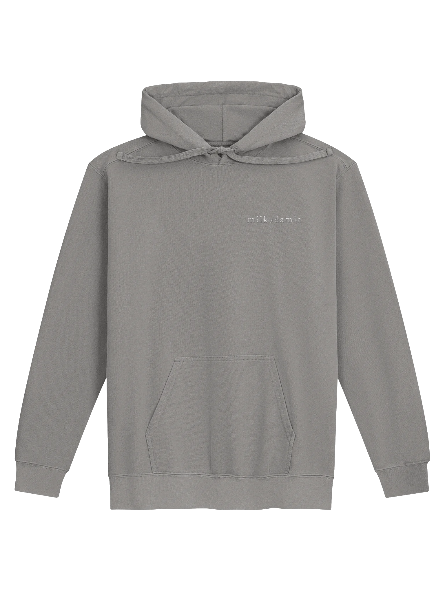 milkadamia hoodie - embroidered - Grey