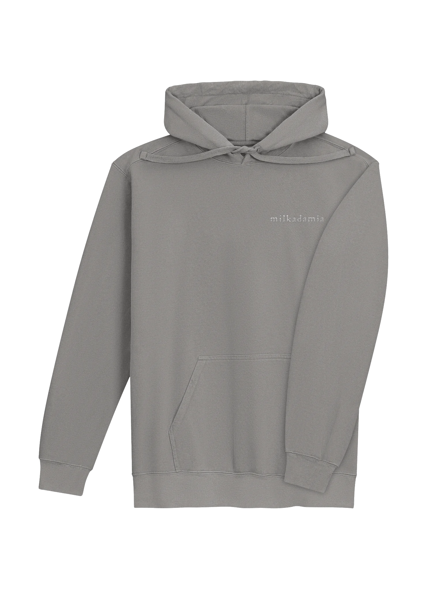 milkadamia hoodie - embroidered - Grey