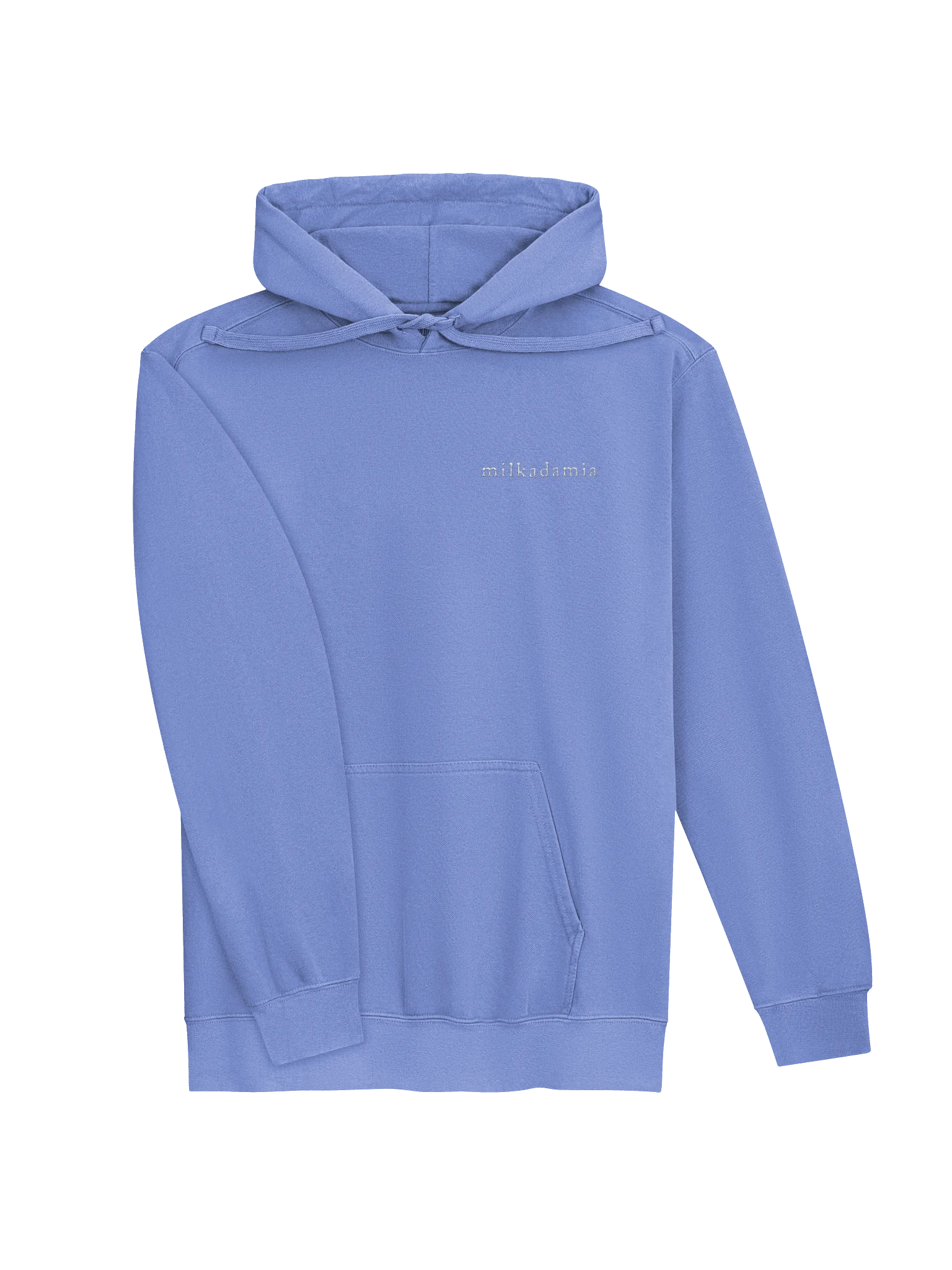 milkadamia hoodie - embroidered - Flo Blue