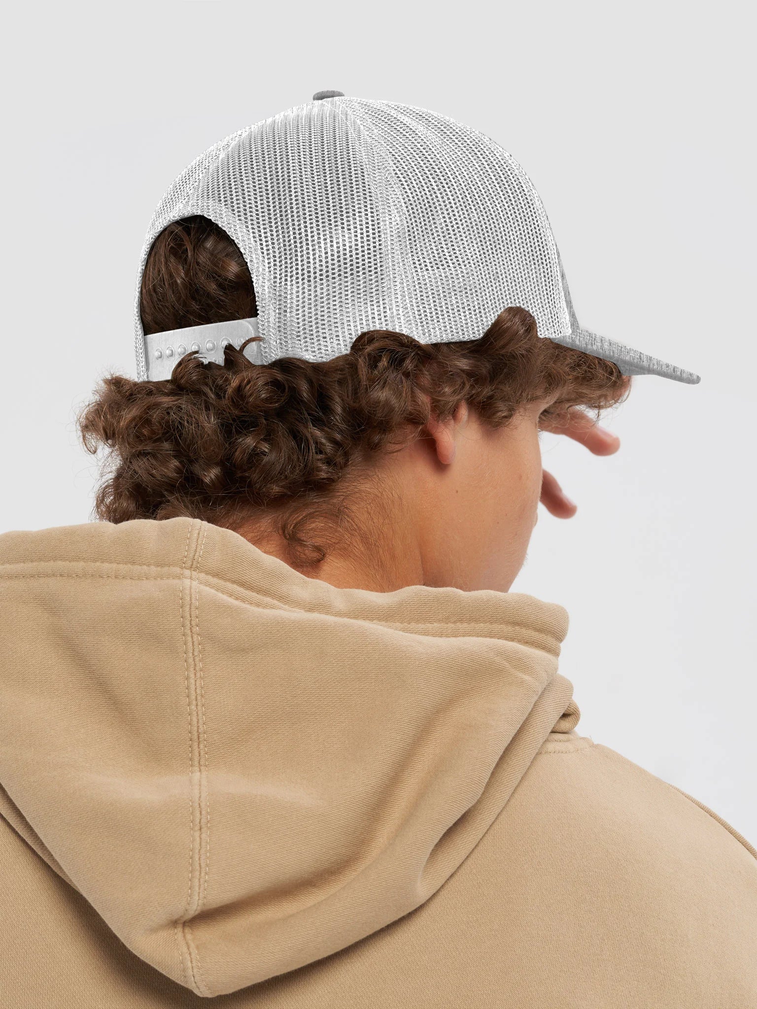 milkadamia trucker hat - Heather Grey/White