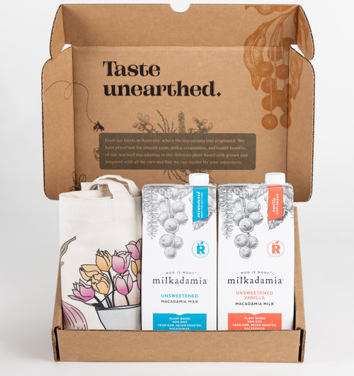 Milkadamia unsweetened macadamia milk carton