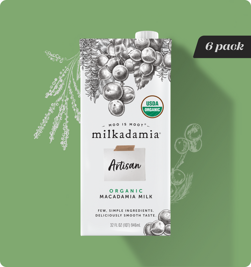 Milkadamia macadamia nut milk in a glass
