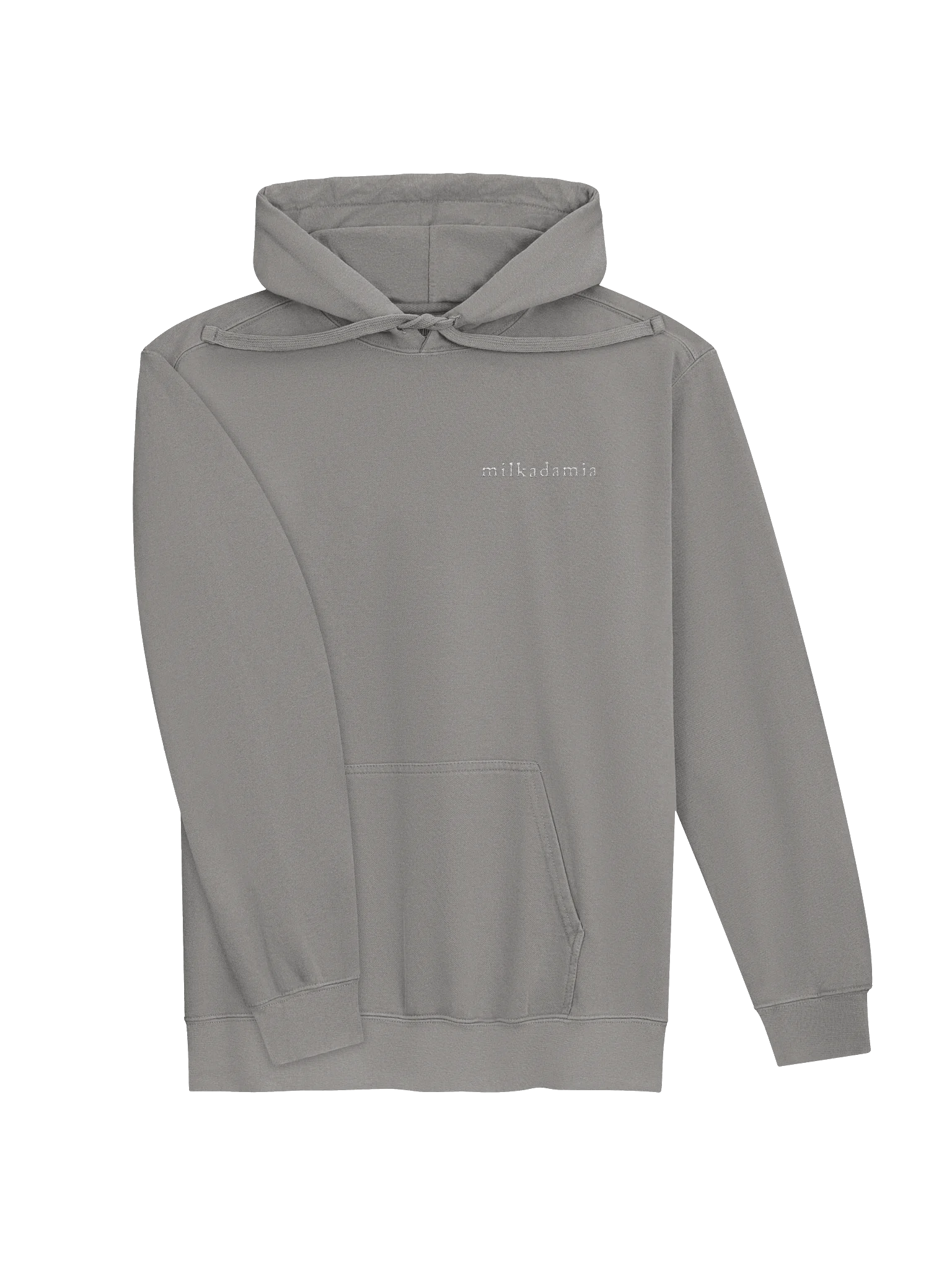 milkadamia hoodie - embroidered - Grey