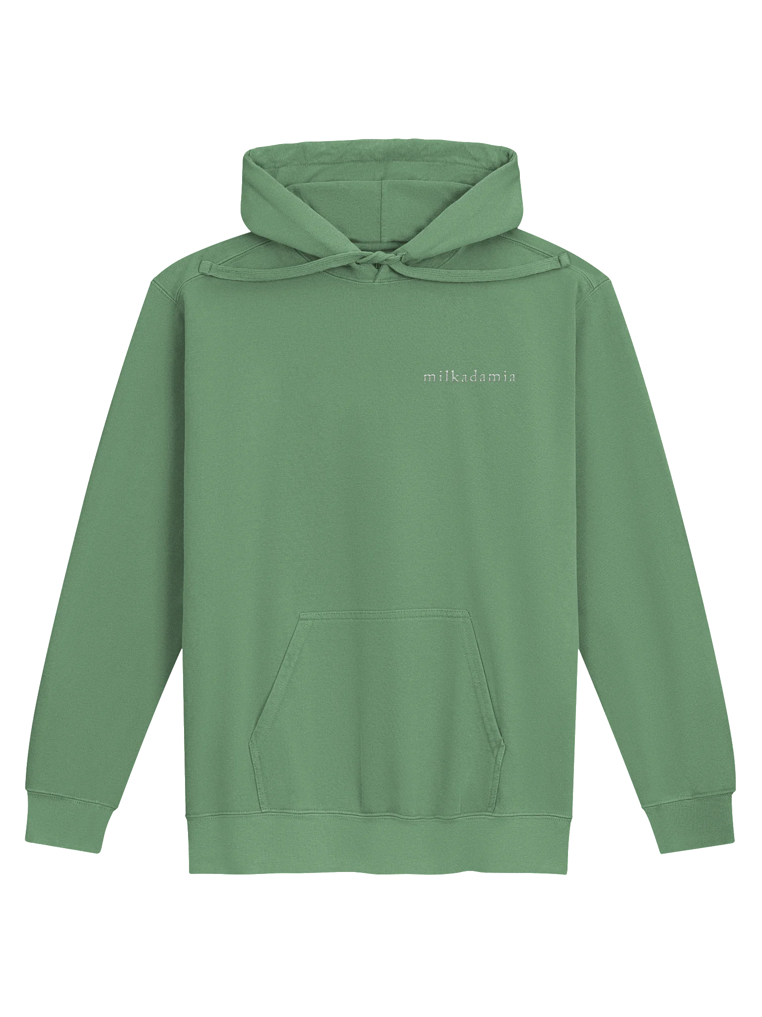milkadamia hoodie - embroidered - Light Green