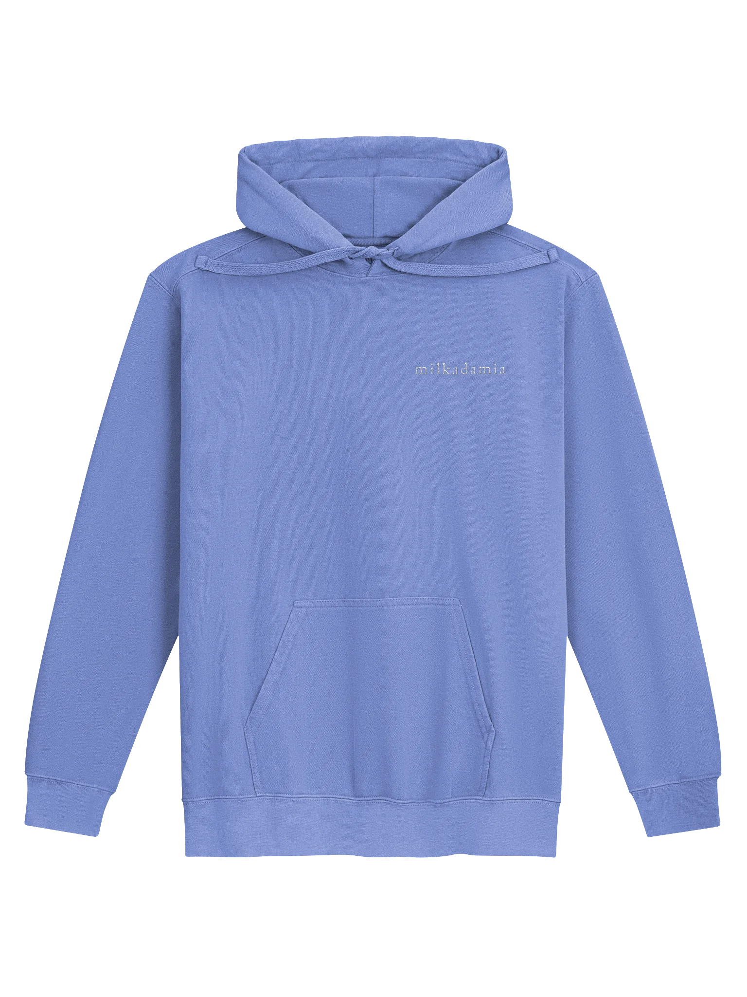 milkadamia hoodie - embroidered - Flo Blue
