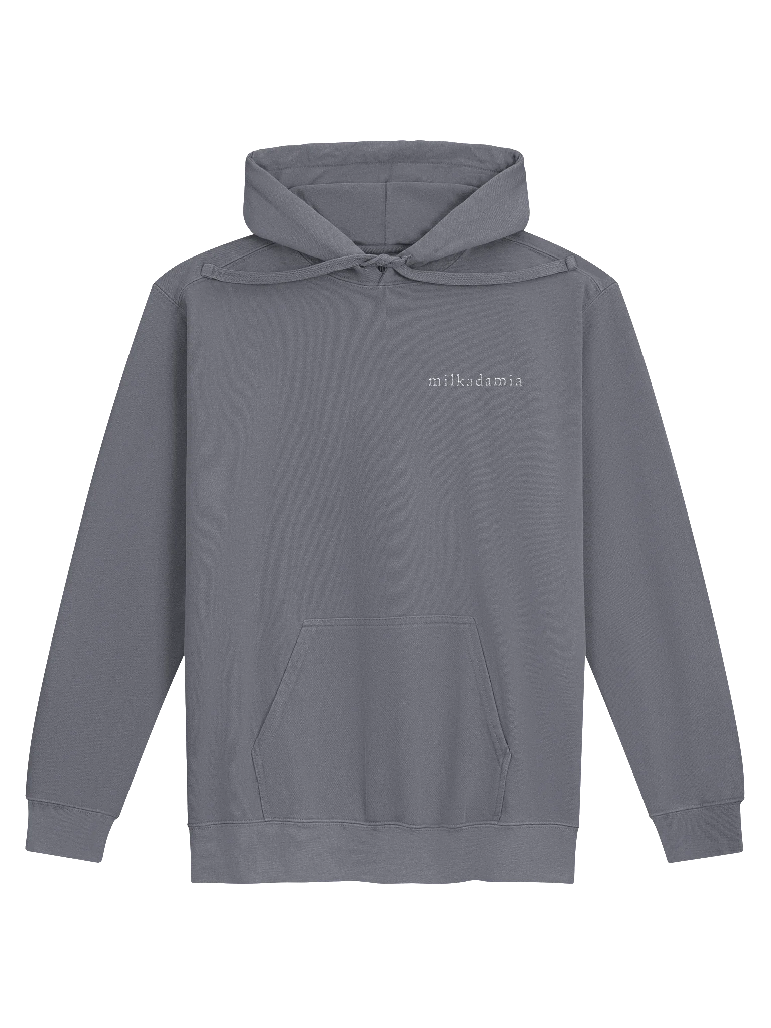 milkadamia hoodie - embroidered - Denim