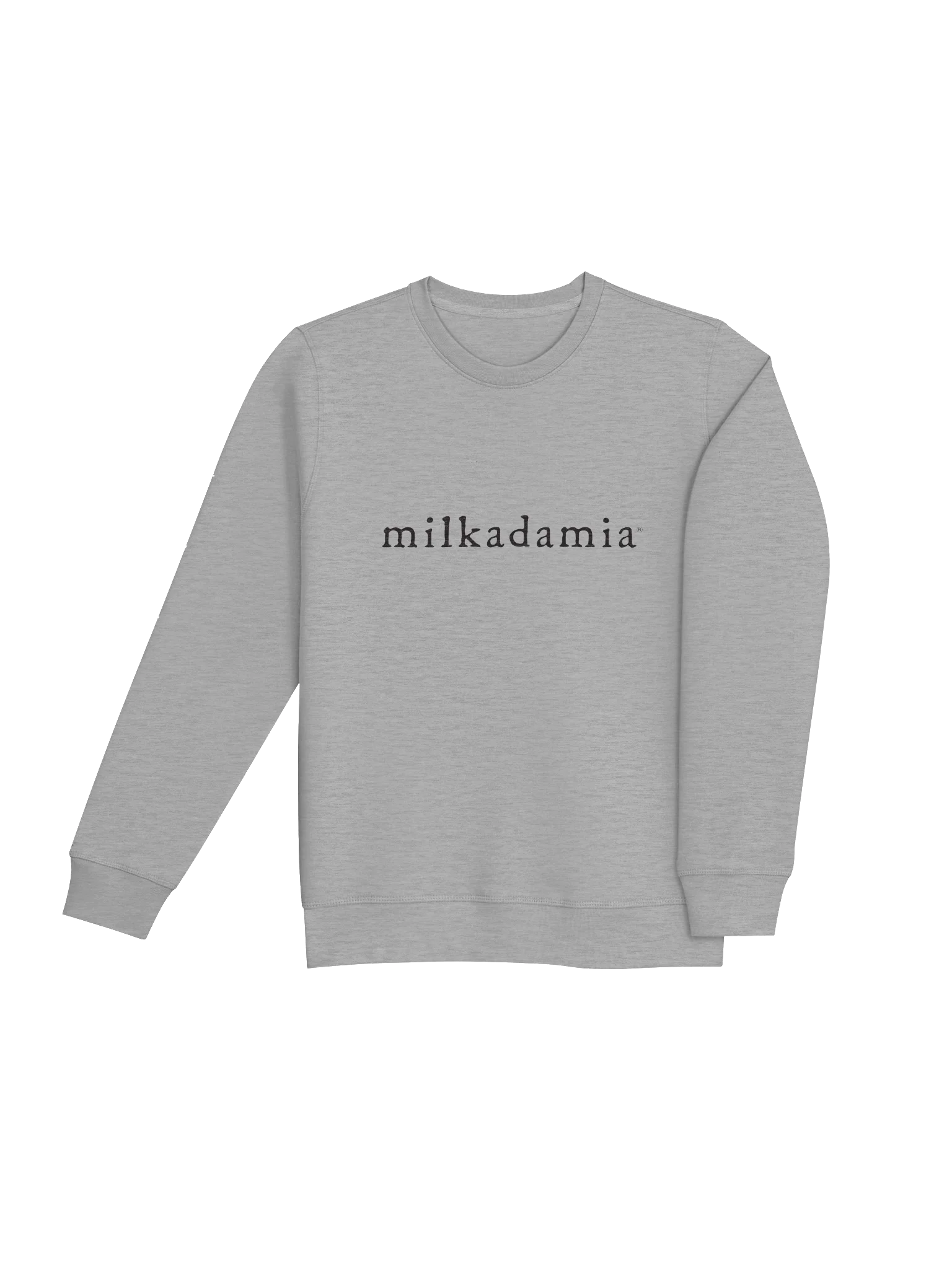 milkadamia organic crew - Heather Grey